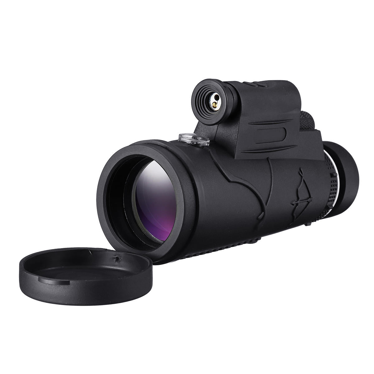 40x60 Monocular HD Optic BAK4 Low Night Vision Led Flashlight Telescope With Tripod Phone Holder
