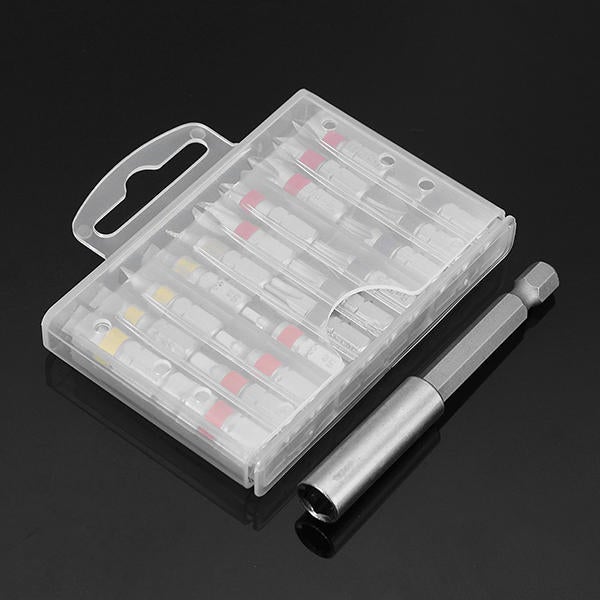 20pcs Torx Phillips Hex Slotted Screwdriver Bits with Extension Rod