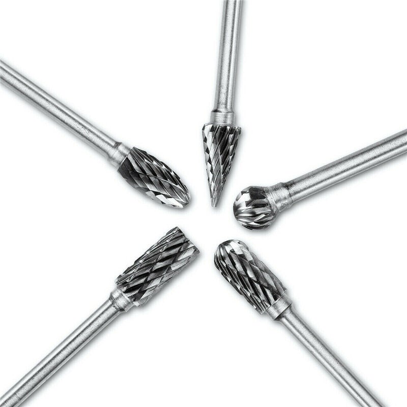 20pcs Tungsten Carbide Steel Rotary Burr Die Grinder Bit Carving Set