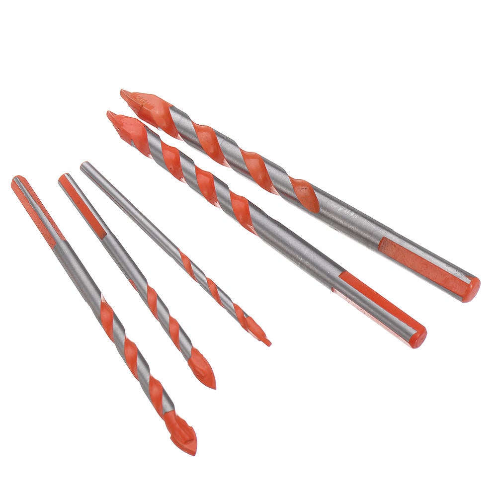 5Pcs 4/5-10mm Triangle Shank Drill 4/5/6/8/10mm Ceramic Glass Hole Wall Twist Spiral Bit