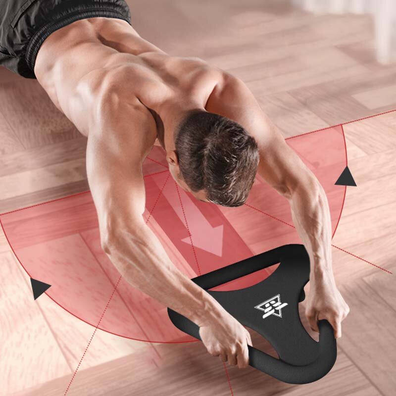 Multifunctional Triangular Abdominal Plate Fitness AB Roller Plate Silent Universal Abdominal Wheel