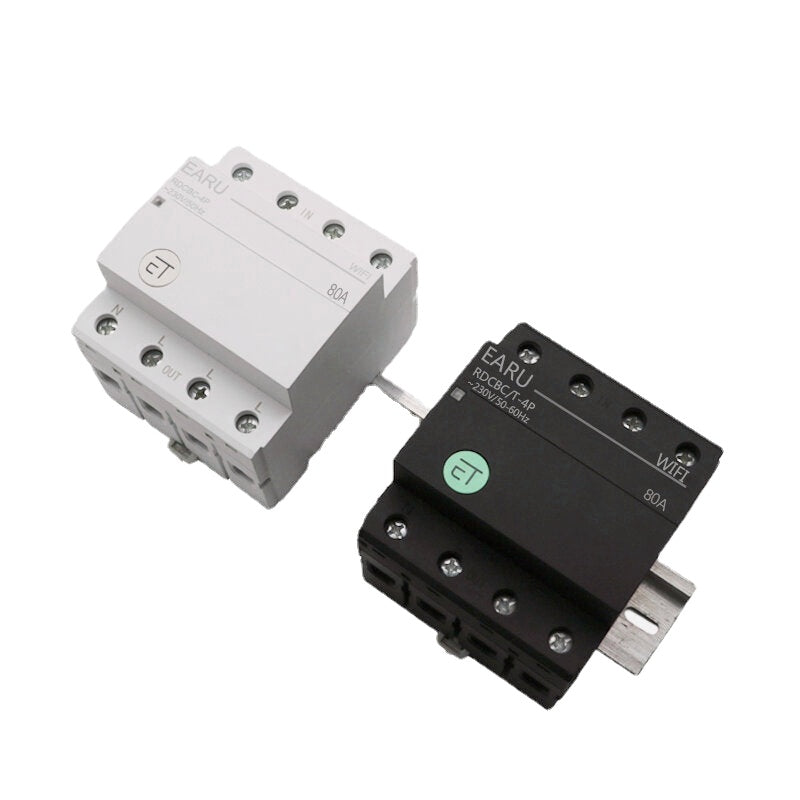 Smart Light Switch WIFI 63/80A Three Phase Circuit Breaker Timer Relay Switch Voice Remote Control Works With Tuya eWeLink APP Alexa Google Home