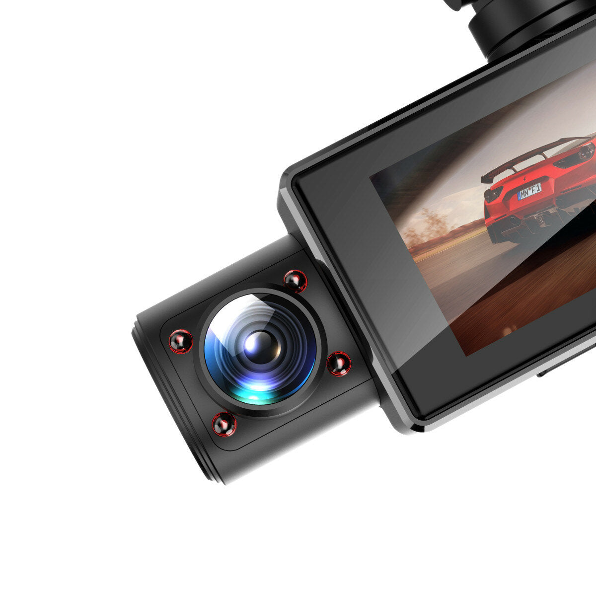 Dual Lens Vehicle BlackBOX DVR 1080P HD Night Vision Dash Cam Three Camera With GPS G-sensor Parking Monitor Car Driving Recorder