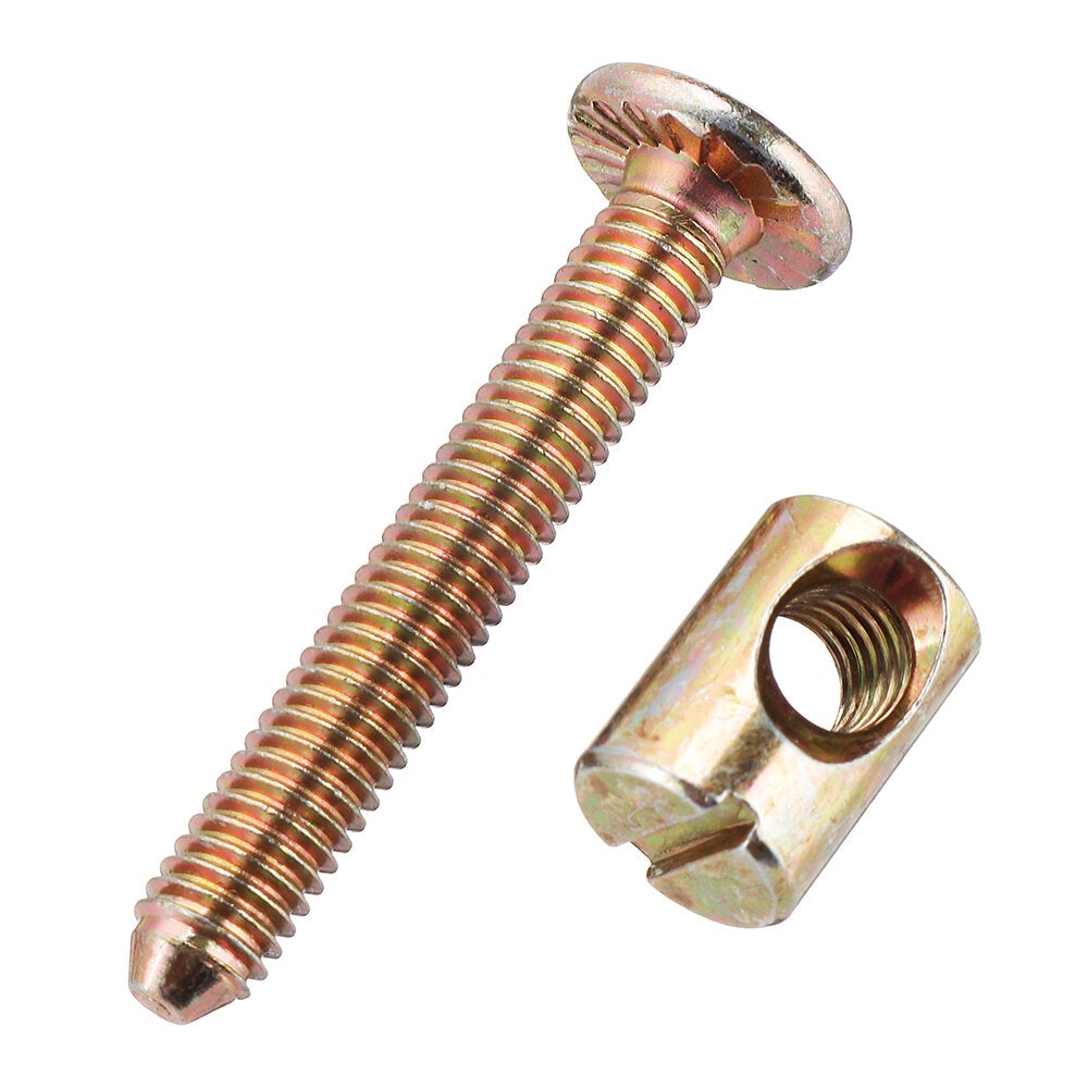 Stainless Steel Crib Screws Hardware Replacement Kit Hexagon Socket Head Cap Screws Nuts Barrel Screws Furniture Screws and Bolts Assortment Kit