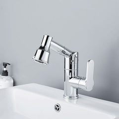 Bathroom Pull-Out Basin Faucet Spring Pull Out Sprayer Hot and Cold Water Mixer Tap
