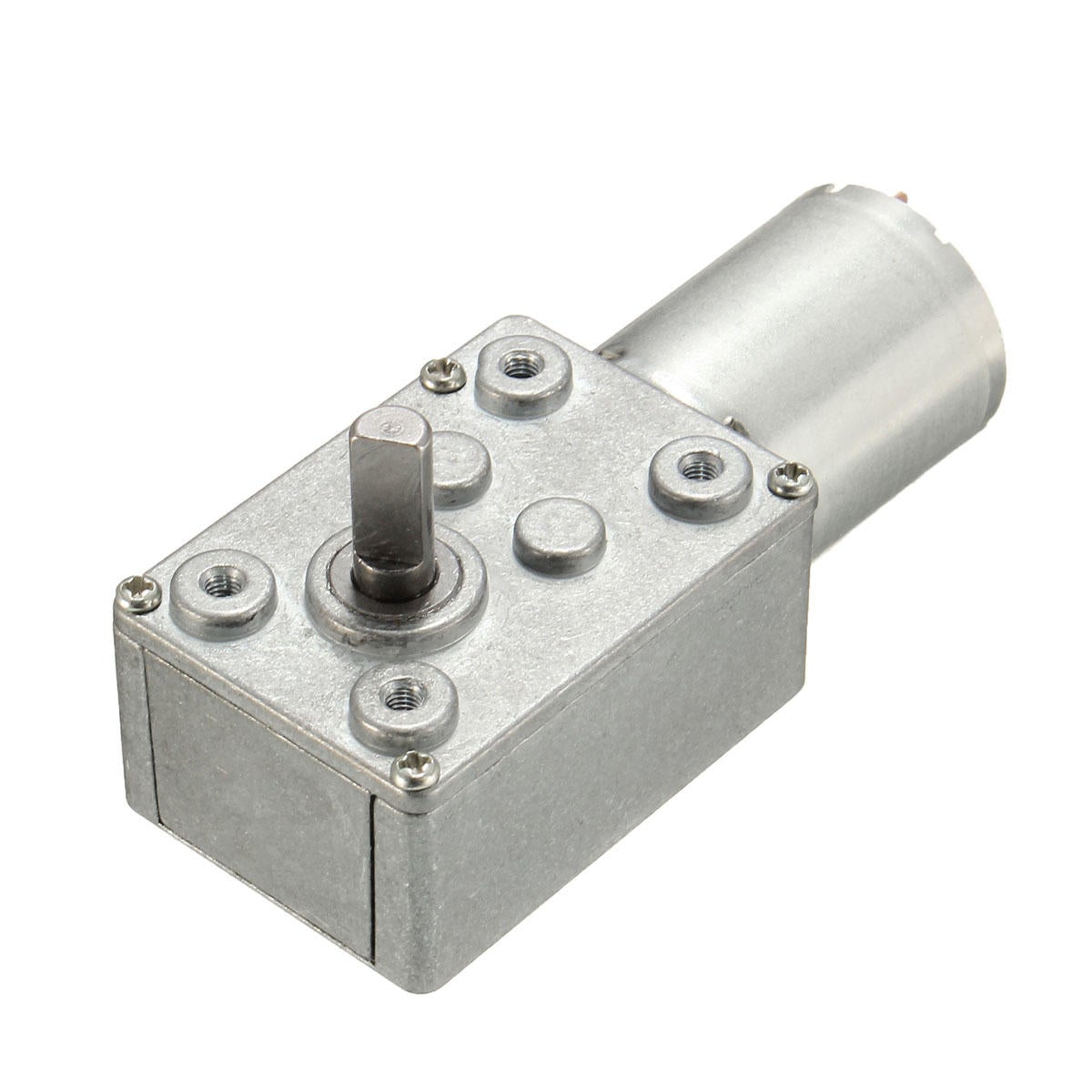 DC 12V 5RPM Worm Gear Motor 6mm Shaft High Torque Turbine Worm Gear Reduction Motor