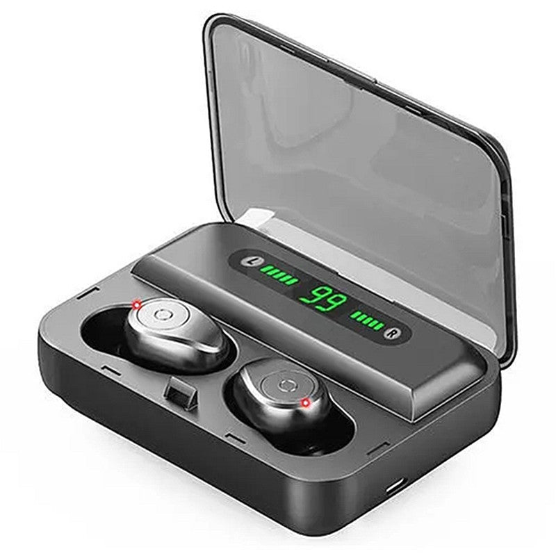 TWS bluetooth 5.0 Graphene Earphone Stereo Digital Display Wireless Headset With 1200mAh Power Bank