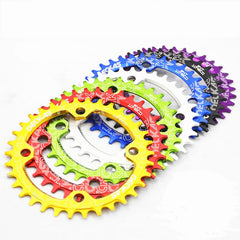 Round Narrow Wide Chainring For MTB Mountain Road Bike 32T 34T Single Disc Bicycle Components Crankset Tooth Plate Parts 104 BCD