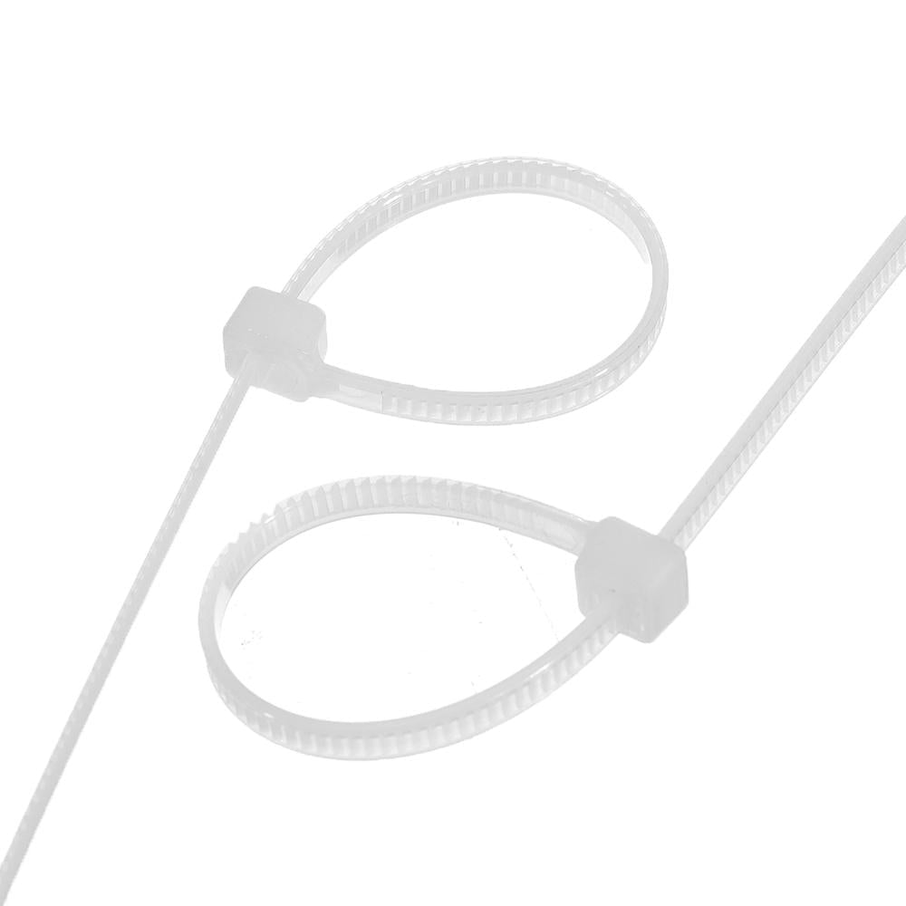 Nylon 500Pcs 3/4mm 10/12/15/20cm White Nylon Self-locking Cable Tie Zip Ties Strong Tensile Strength