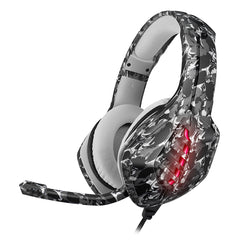 Camouflage Color Gaming Headset 50mm Driver Unit RGB Light Noise Reduction 3.5mm USB Port for PS4 PC Xbox One Switch