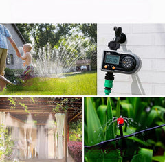 Sprinkler Timer Water Hose Timer with 3 Programs Digital Irrigation Timer System with Week/Day Cycle Frequency Manual/Automatic Mode