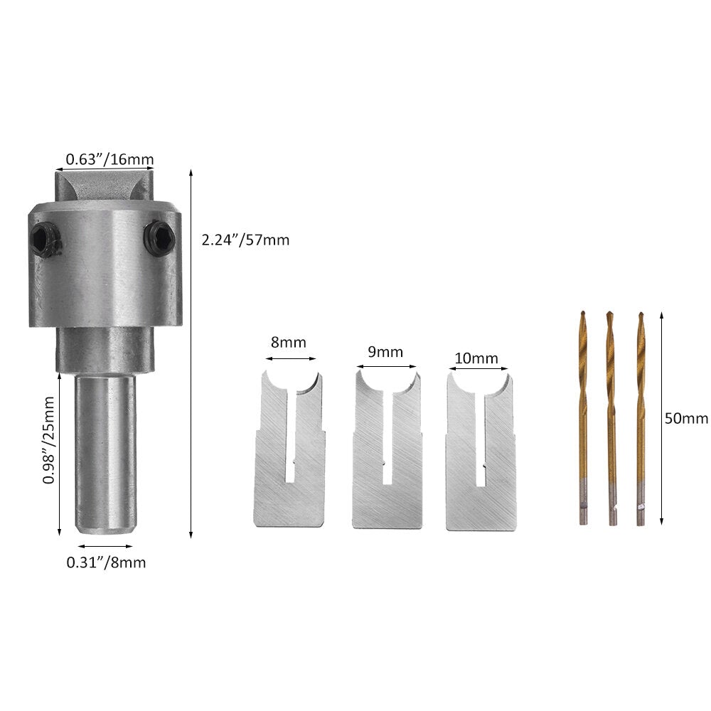 10pcs Beads Ball Router Bit Wooden Maker Drill Milling Cutter Tools