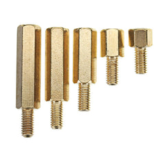 M3BH4 100Pcs M3 Male-Female Brass Hex Standoffs Support Spacer Pillar Screw for PCB Board