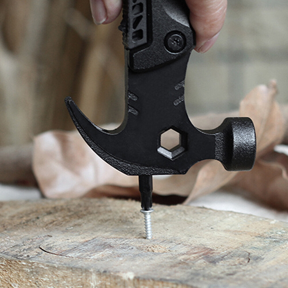 9 In 1 Multifunctional Claw Hammer Outdoor Portable Multifunctional Tool Suitable For Outdoor Camping Home Emergency etc.