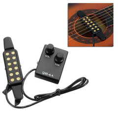 Sound Hole Magnetic Preamp EQ Equalizer Tuner Pickup for Acoustic Guitar