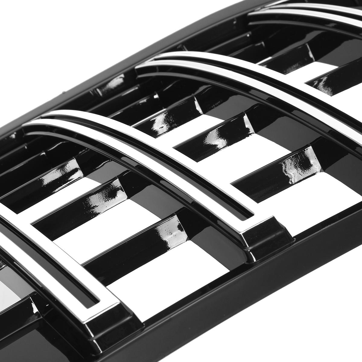 Front Grille GTR Style Grill Silver Vent For Mercedes Benz Chrome