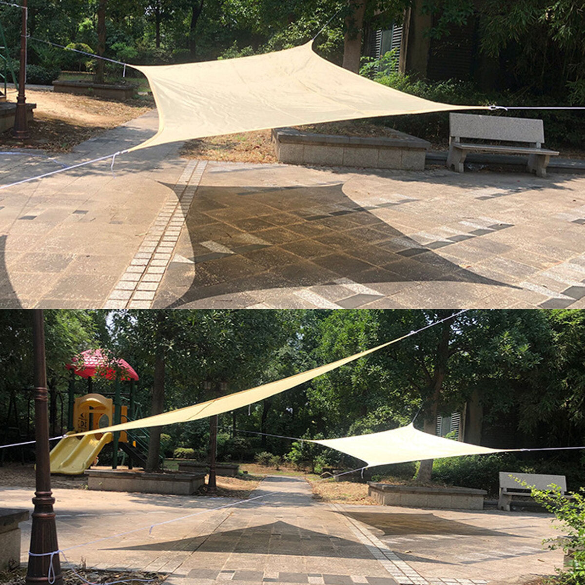 2.5Meters Waterproof Square Large Sun Shade Sail Oxford Canopy For Outdoor Patio Garden Plant Protection Awning Use