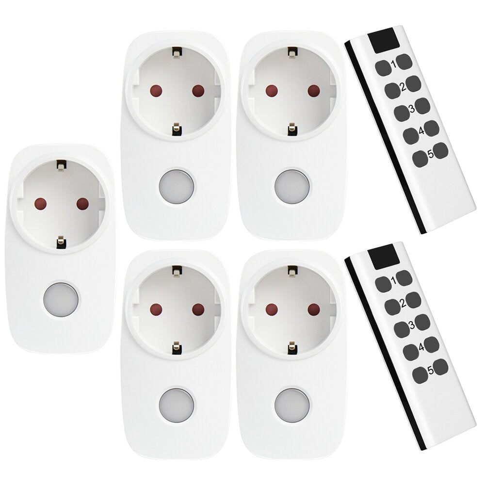 Smart Remote Control Socket Set Universal EU Outlet With Night Light Outlet Wireless 433 Mhz Compatible