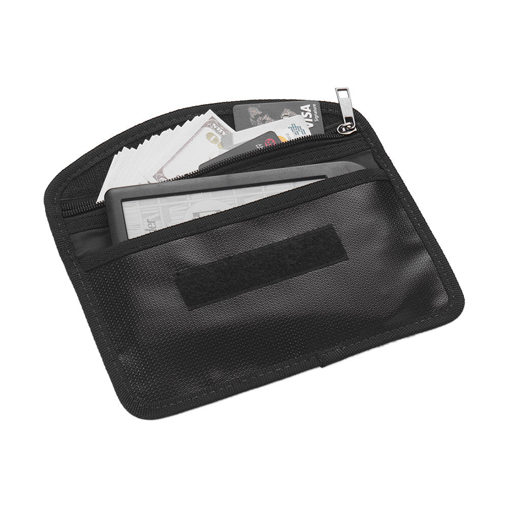 Fireproof Shielding Bag Signal Screening Bag Fire Water Resistant Storage Holder Phone Cash Valuables Storage Bag