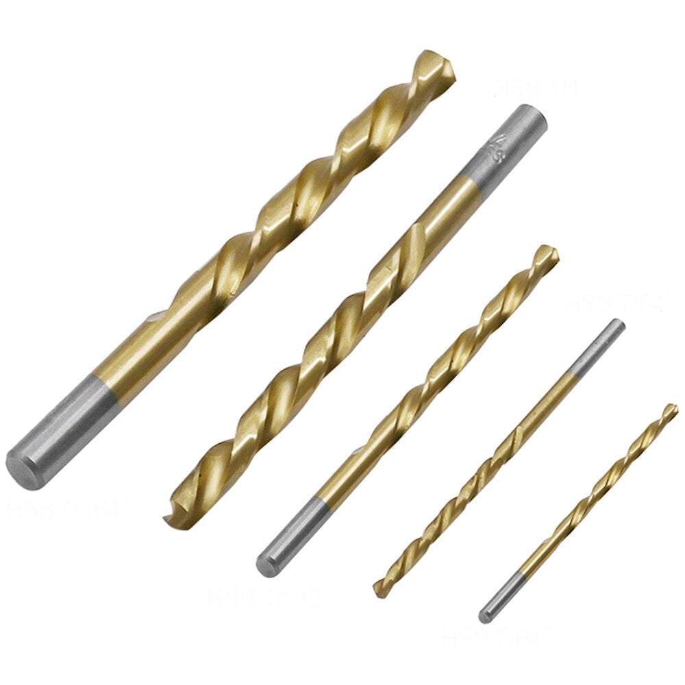 10Pc HSS Screw Extractor Left Hand Cobalt Drill Bit Set Easy to Lift from Broken Bolt Tools With Iron Box and Opp Bag