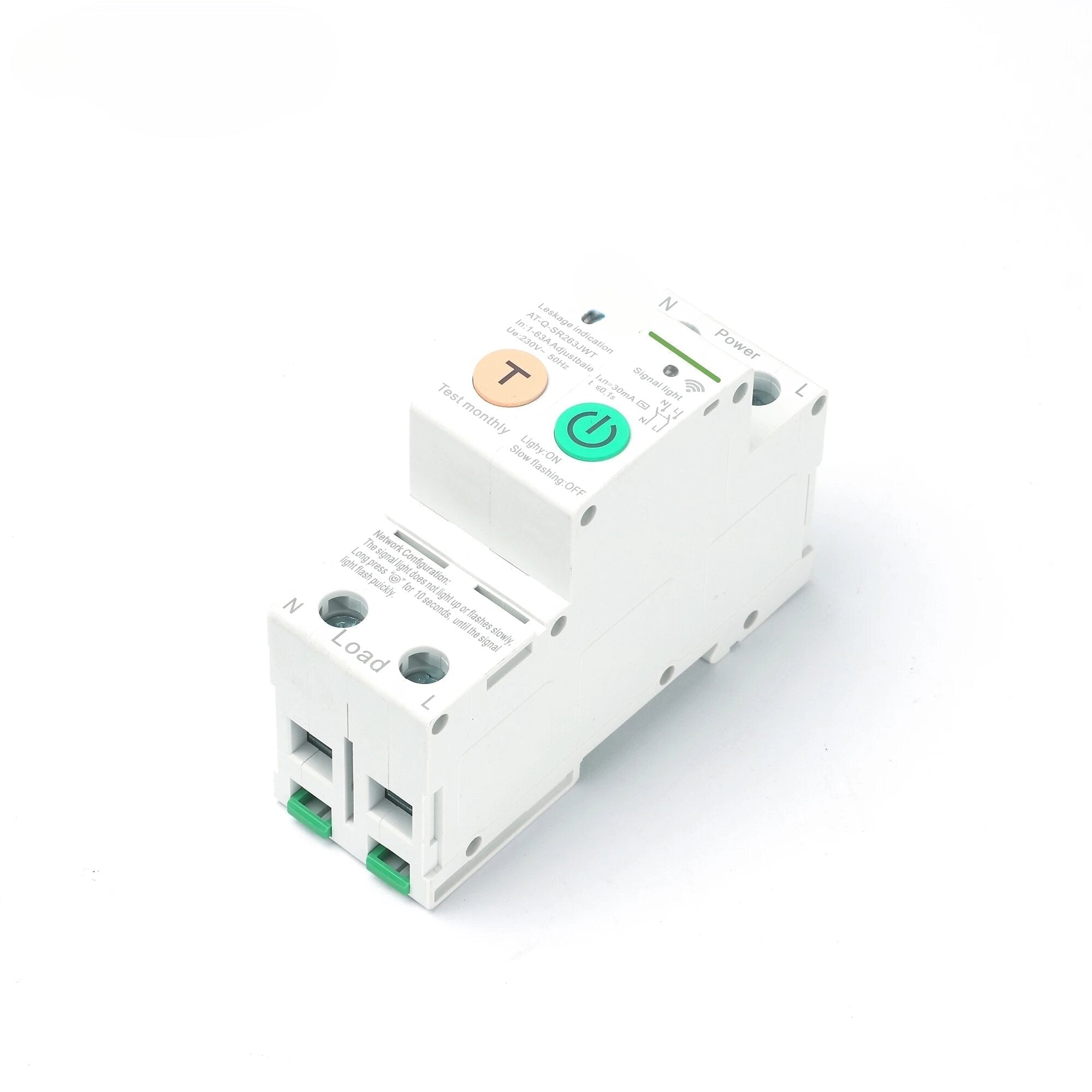 Single Phase WIFI Smart Energy 63A Meter Kwh Metering Monitoring Circuit Breaker Timer Relay with Leakage Protection