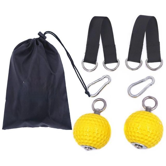 Pull Up Cannonball Grips for Finger Trainer Strength Training Army Muscles Barbells Gym Hand Exerciser