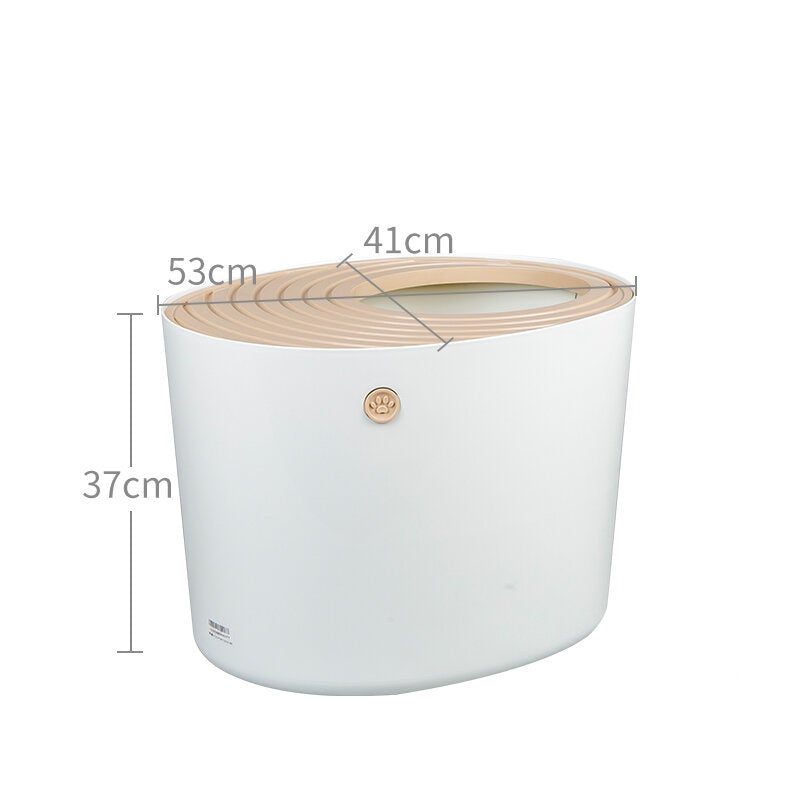 Cat Bedpan Semi-Enclosed Cat Litter Box Cat Toilet