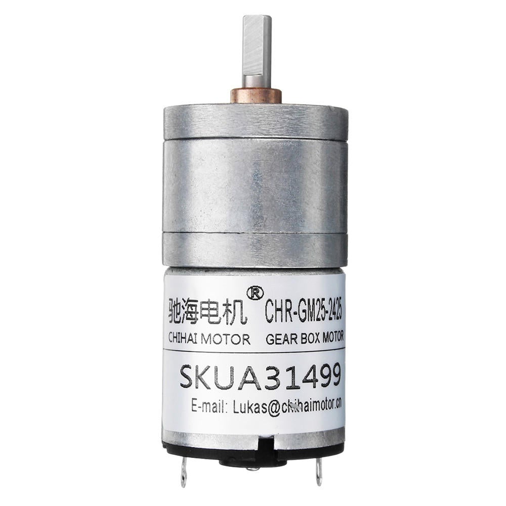 6V 230rpm 1:35 Ratio DC Motor Micro Strong Magnetic Carbon Brush Reduction Motor