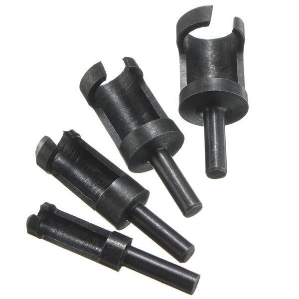 4pcs 6mm/10mm/13mm/16mm Wood Working Tenon Plug Cutters Hole Cutter Drill