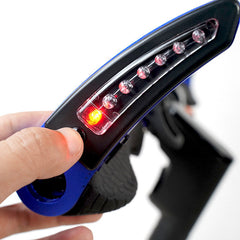 Scooter Handlebar with Turn Signal Light Non-slip Adjustable Handle Grip 2 Modes USN/Solar Rechargeable Safe Indicators for M365 / Pro Ninebot Scooter