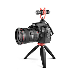Microphone Double Directional Noise Reduction Recording for Mobile Phone DSLR Interview Broadcast Vlogging YouTube