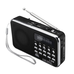 Portable FM 87.5-108MHZ 4.2V 4 Radio TF SD Card AUX Loop Play Speaker MP3 Music Player