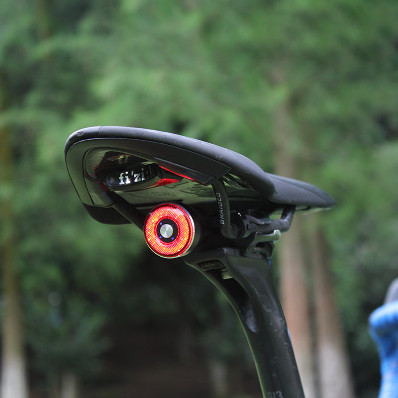 IP65 Smart Bicycle Brake Taillight USB Rechargeable 30 Days Standby 3 Modes Rear Lamp Intelligent Induction Bike Flash Warning Night Light