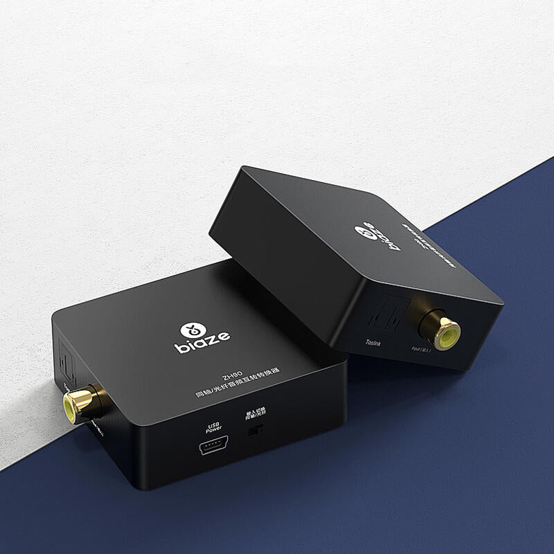 Digital Coaxial to Optical Fiber Audio Converter for AC3 TV PS4 TV Box Audio Amplifier 5.1