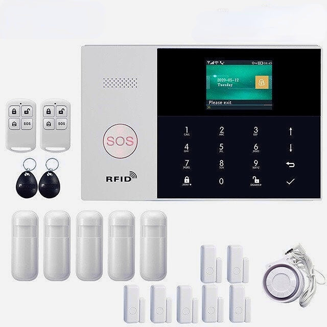 WIFI Alarm System Card APP Remote Control Wireless Home Security Smart Home Alarm Kits