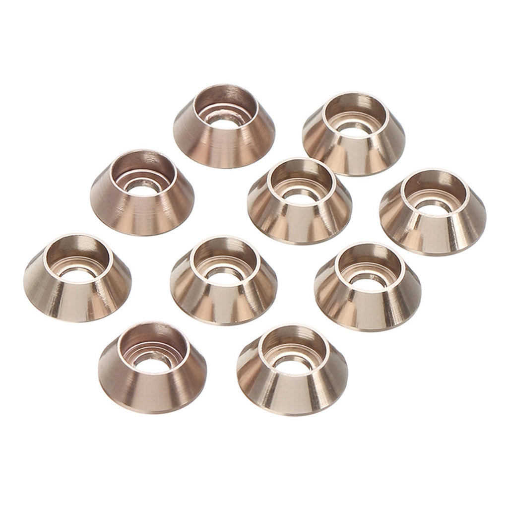 M4AN2 10Pcs M4 Big Cup Head Screw Washer Spacer Bolt Gasket Aluminum Alloy Multicolor