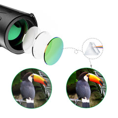 80x100 High Optical Monocular Portable Waterproof Telescope With Mobile Phone Adapter Tripod