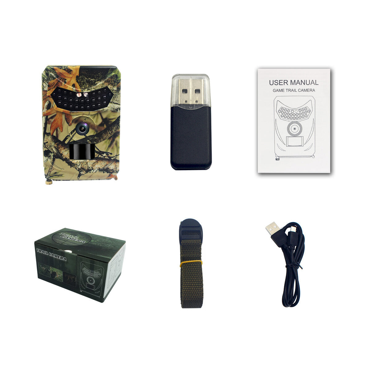 Hunting Camera Trail Cam Night Vision Infrared Heat Sensing 16MP Waterproof IP56 1s Trigger Time Recorder for Wildlife Outdoor Photography Monitoring