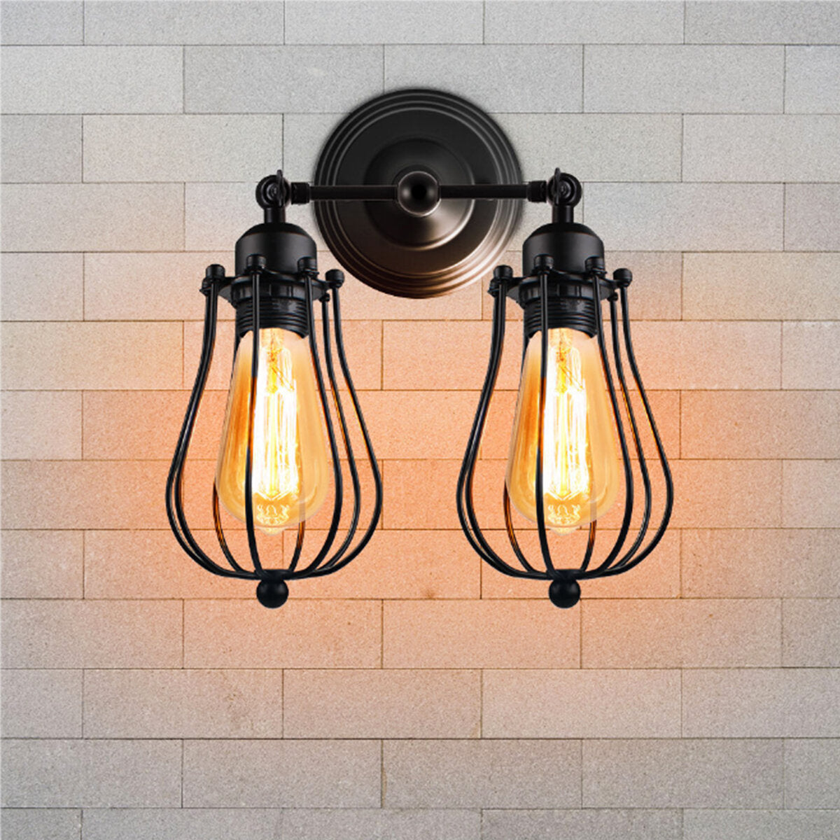 Industrial Wall Light Mounted Sconce Iron Retro Lamp Fixture Room Decor