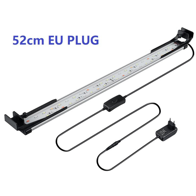 52CM 48LED Aquarium Fish Tank Light High-bright Double Drainage Water Grass Lamp