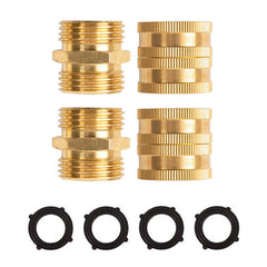 Garden Hose Two-way Adapter 3/4 Inch Brass Male Female Two-way Connector