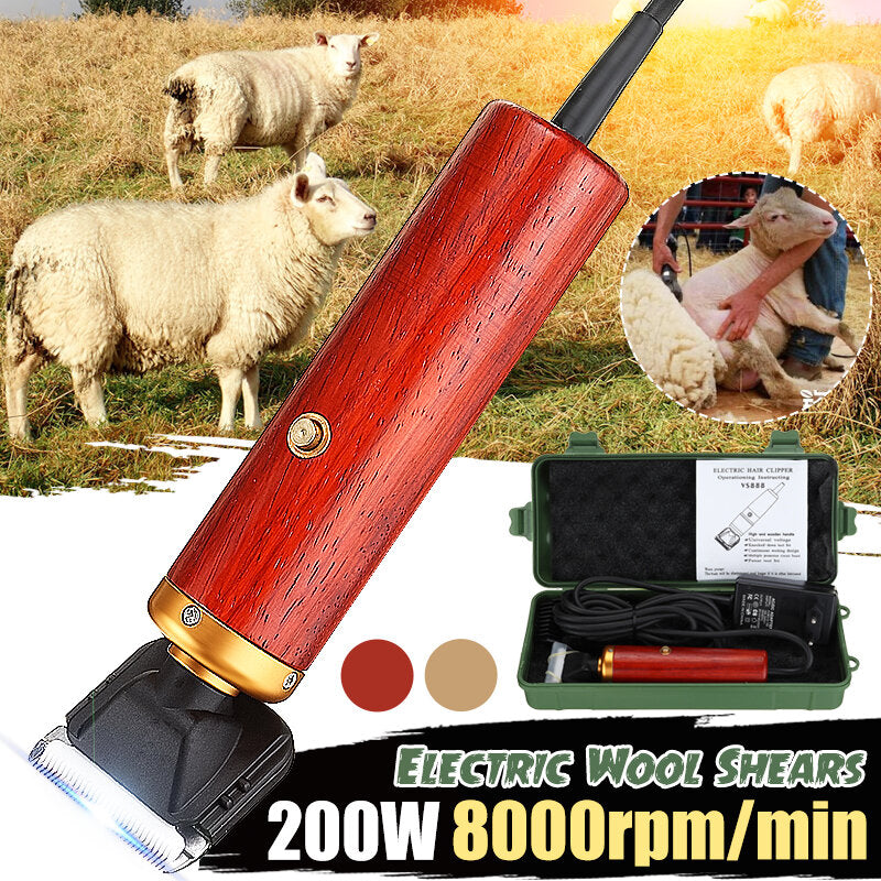200W Electric Shearing Shear Clippers Shears Sheep Goat Animal Hair Trimmer Farm Machine
