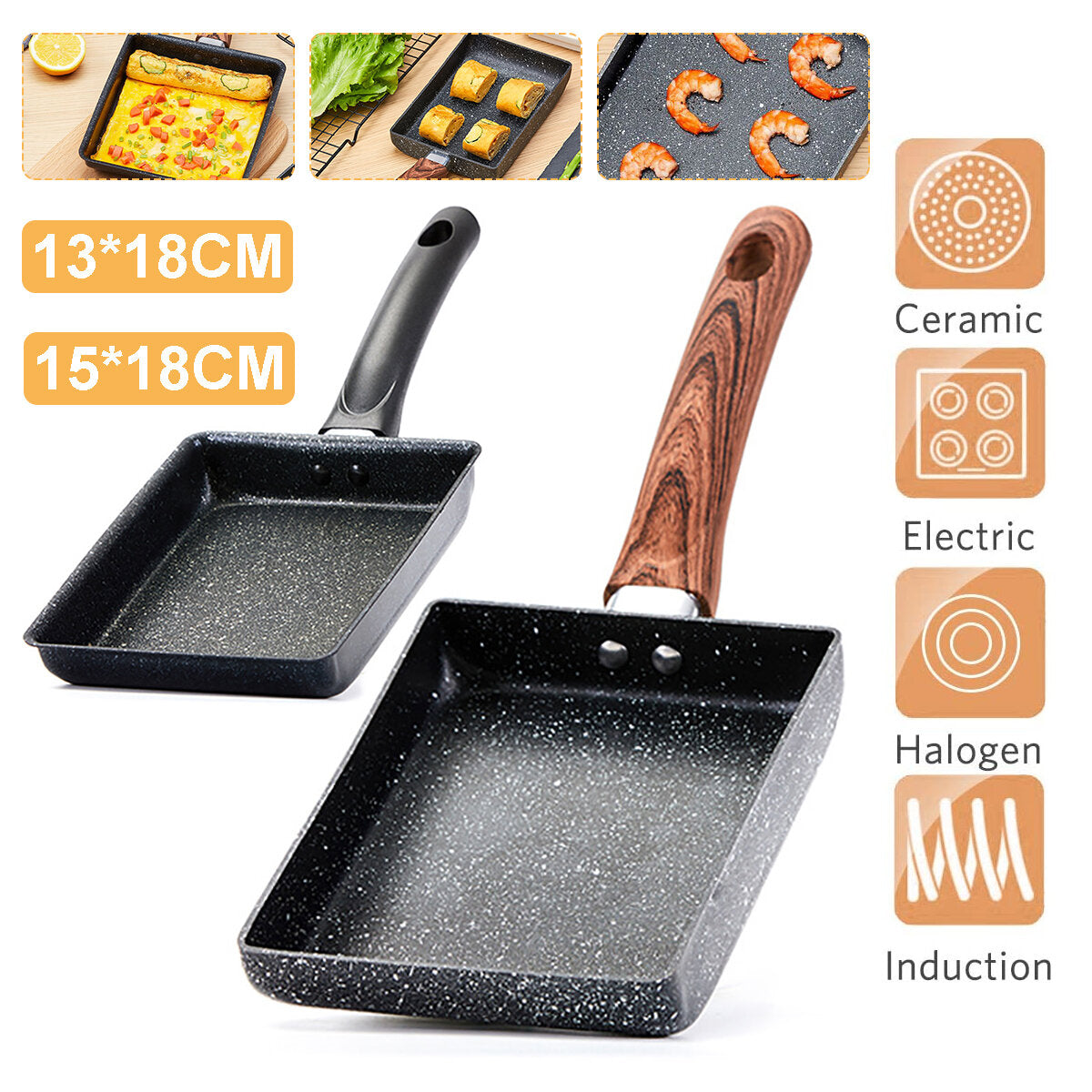 Mini Nonstick Pan Fried Egg Pot with Iron Material General Purpose Induction Cooker