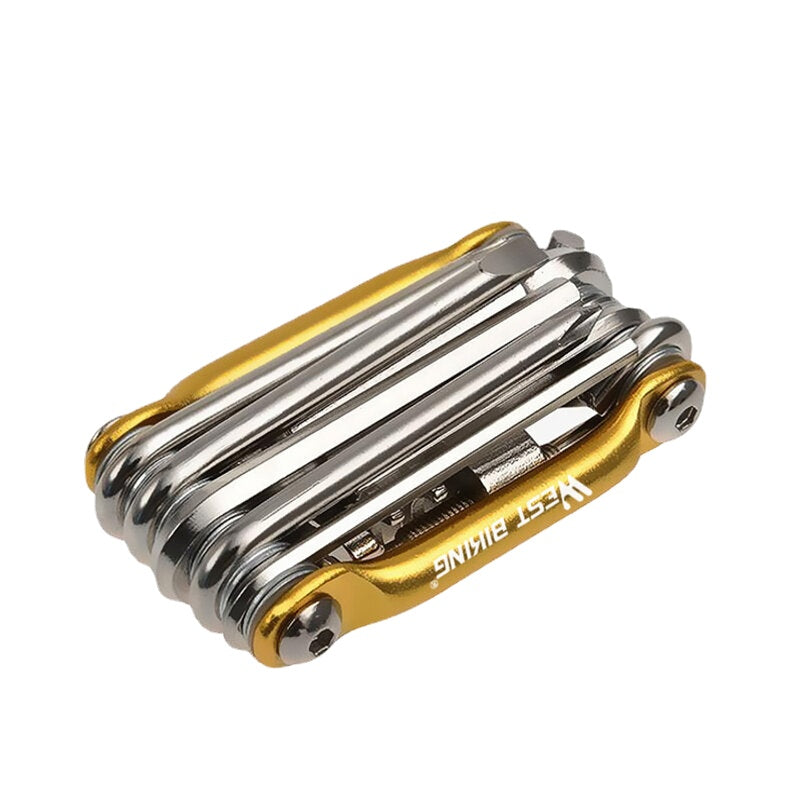 11-in-1 Bicycle Repair Tools Kit Multifunction Hex Spoke Cycling Screwdrivers Tools Tyres Lever Allen Wrench MTB Bike Tools