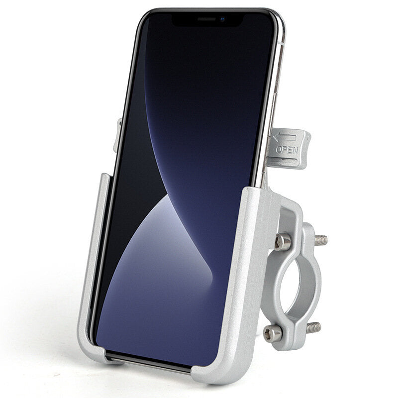 360 Rotatable One-key Lock Bicycle Mobile Phone Holder Aluminum Alloy Electric Bike Phone Holder Motorcycle GPS Holder