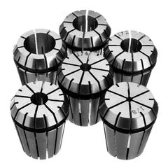7/16 Collet Chuck Holder with 6pcs Spring Collet Set for CNC Milling Tool