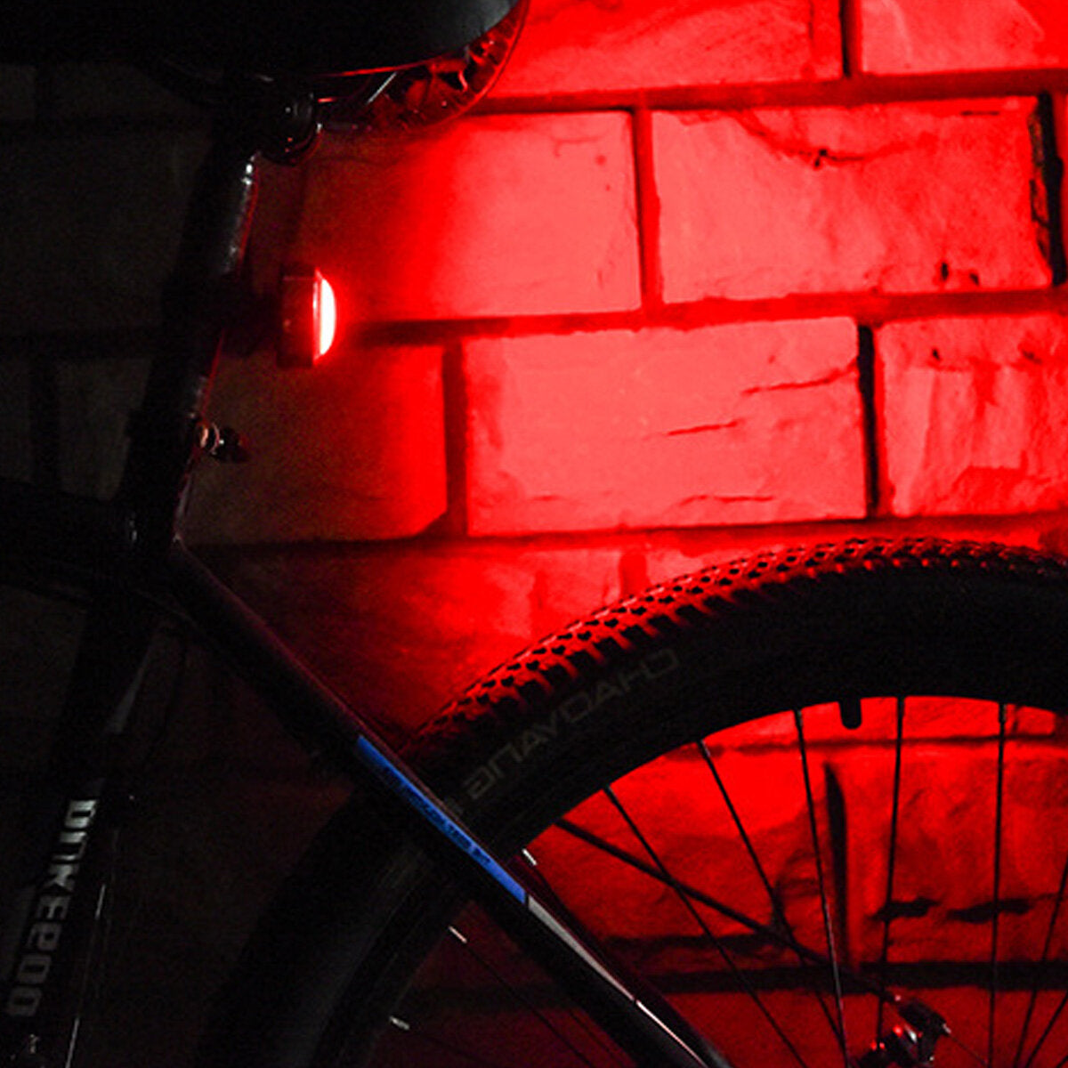 Smart Bike Taillight USB Rechargeable 5 Modes Adjustable Sensing Warning Lamp Waterproof Cycling