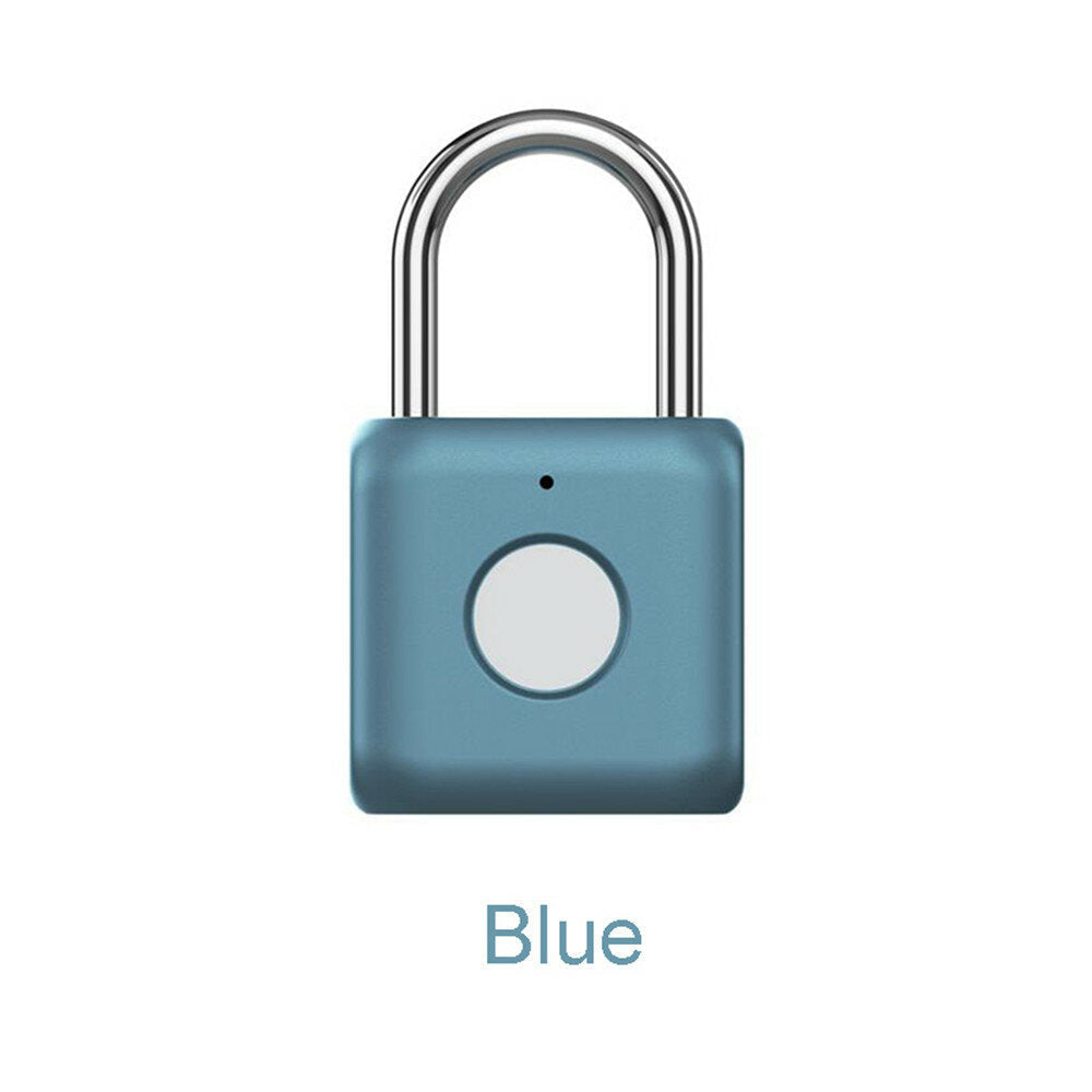 USB Rechargeable Smart Fingerprint Padlock Door Lock Waterproof Keyless Anti Theft Travel Luggage Drawer Safety Lock from