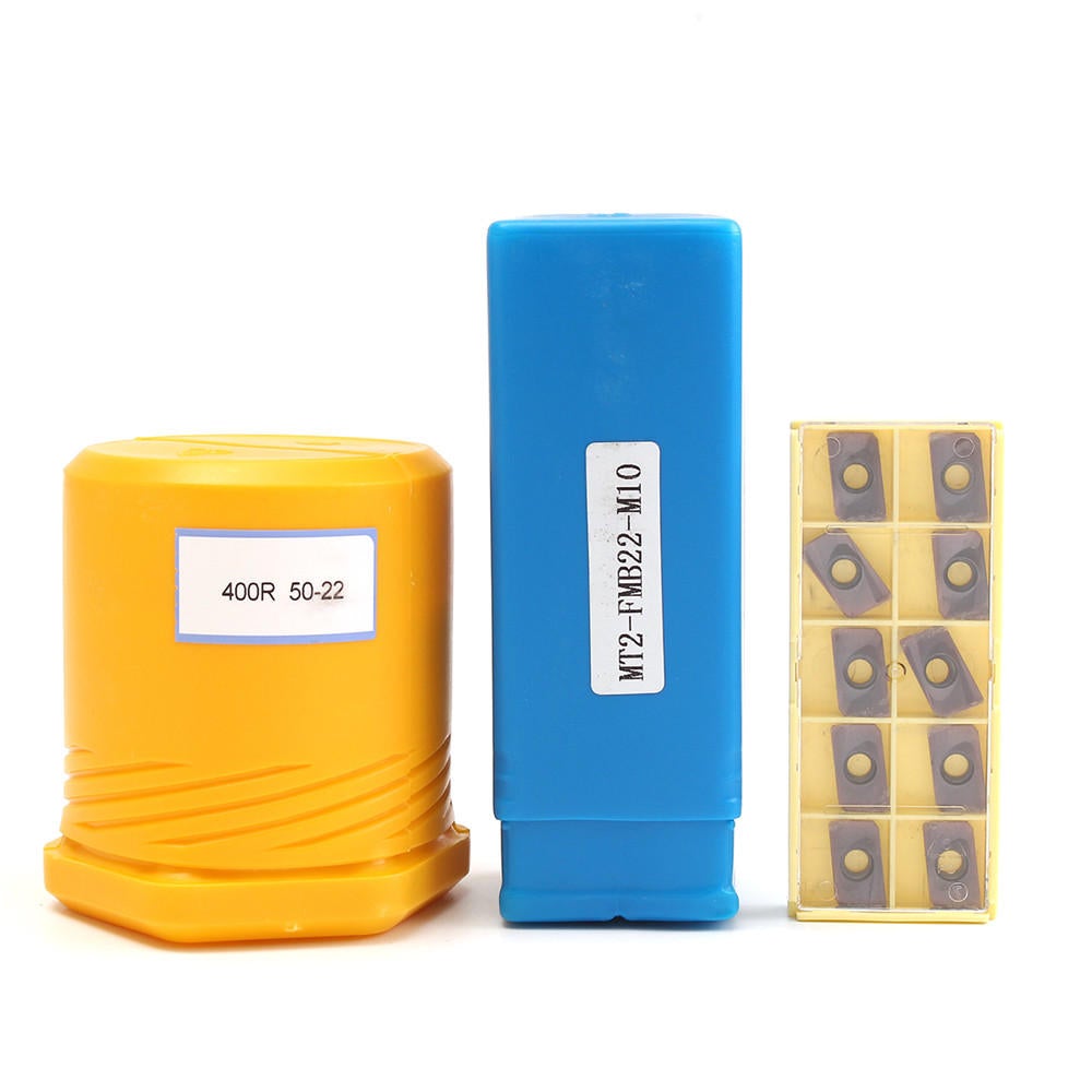 50mm Face End Mill Cutter with 10pcs Carbide Inserts Turning Tool