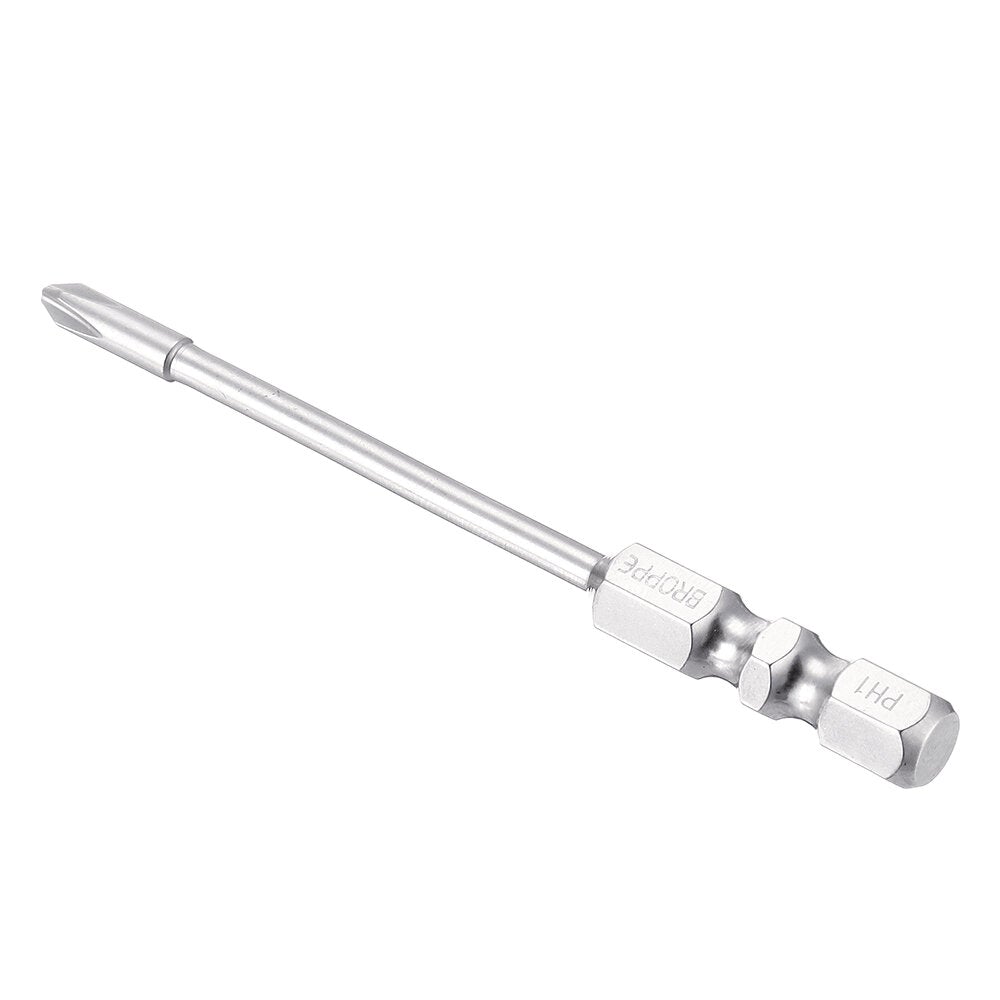 8Pcs 75mm/100mm Length Impact Phillips Screwdriver Bit High Torque Cross Screwdriver Bit S2 Strong Magnetic Screwdriver Bit